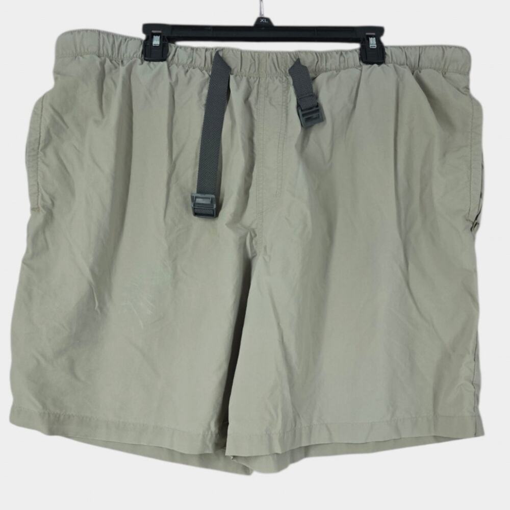 Columbia Shorts Men's XXL Taupe Omni-Shade Adj Waist Mesh Lined Outdoors fishing